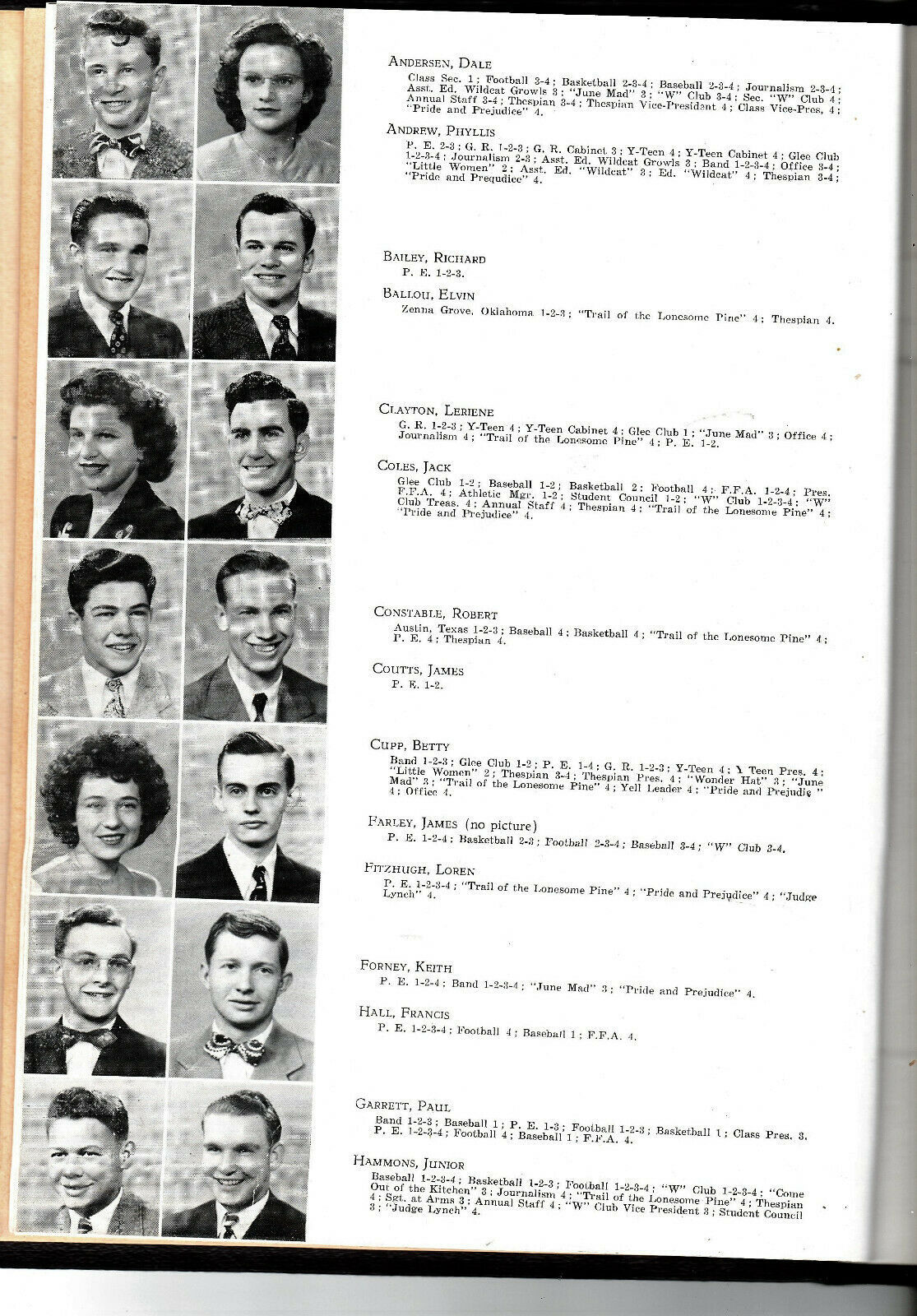 1947 Wilder High School Yearbook, The Wildcat, Wilder, Idaho, Canyon