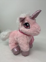 Dan Dee Collectors Choice Plush Unicorn Pink Soft Stuffed Animal Sewn Eyes 7" - $9.99