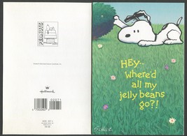 2 Vintage Easter Snoopy Hallmark Cards with Envelopes - $5.50