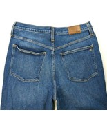 Madewell The Momjean Jeans Size 31 High Rise Medium Wash Straight Crop T... - $28.84