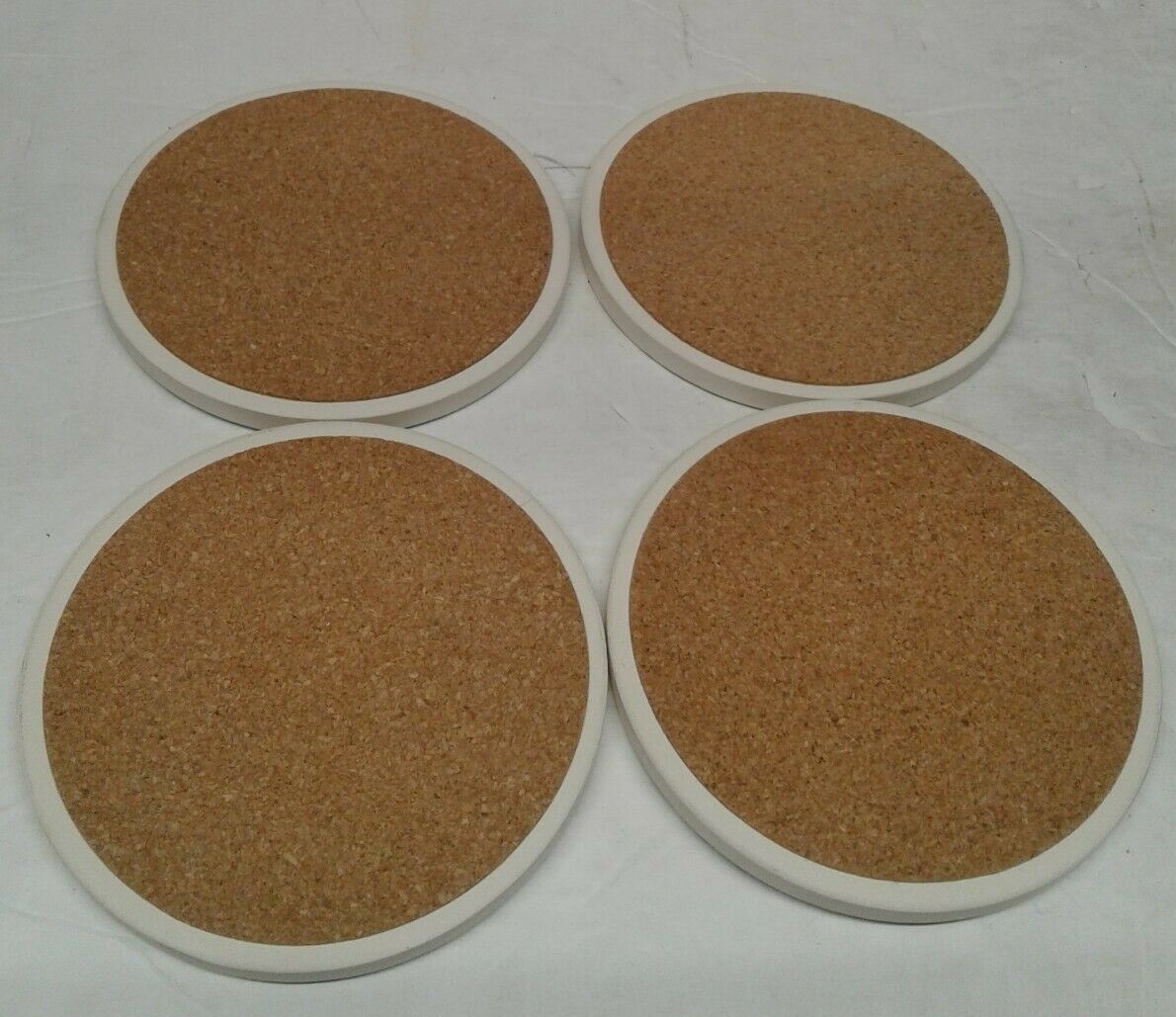 New Stone Vintage Coca Cola Coasters 4 Pc Set Cork Back Coasters