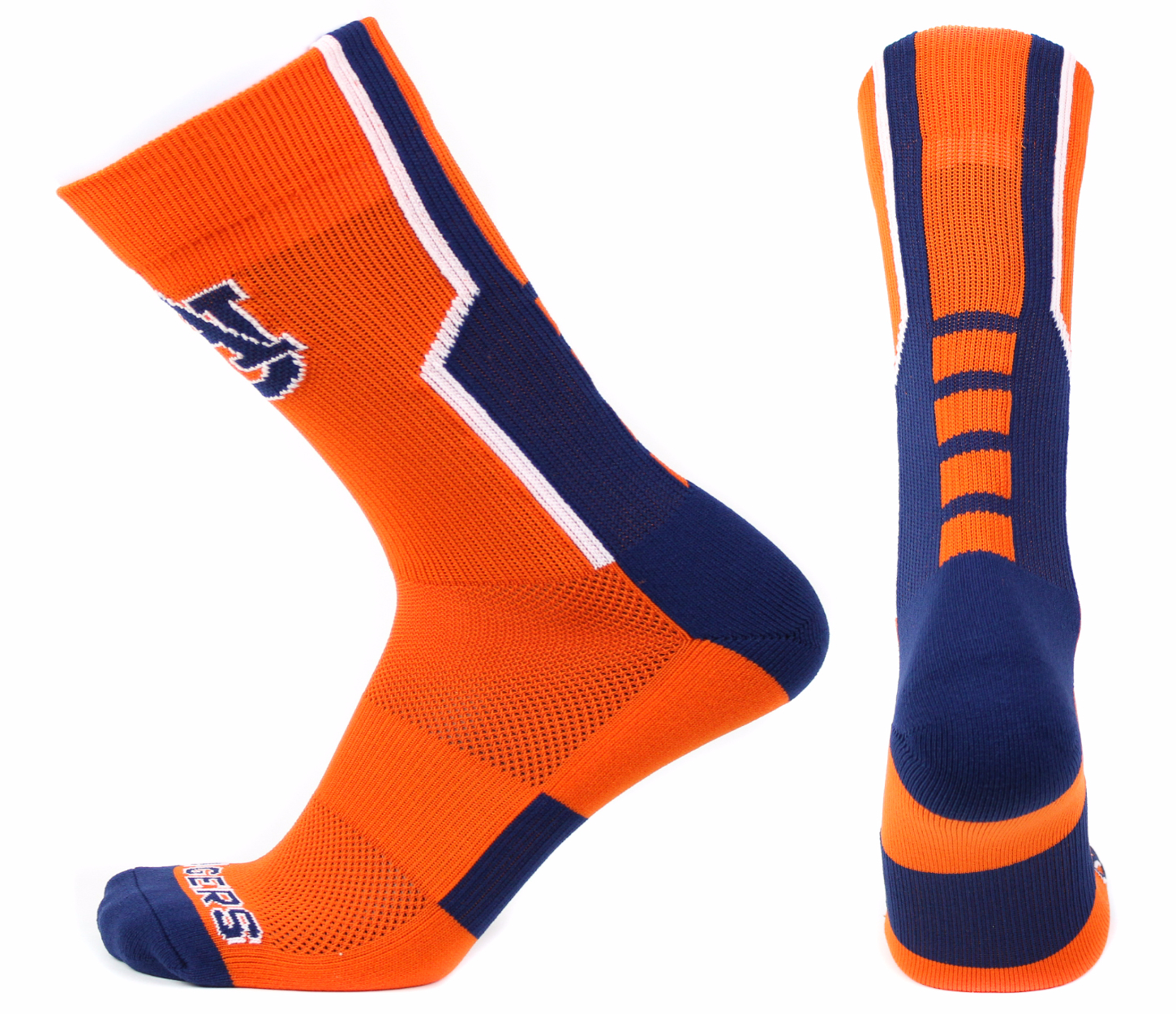 Auburn University Licensed Orange Sports Performance Socks CollegeNCAA