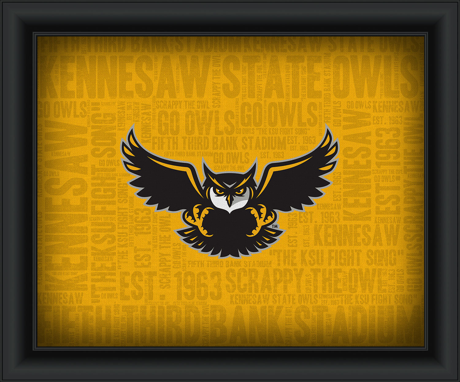 Kennesaw State University "College Logo Plus Word Clouds" 15 x 18