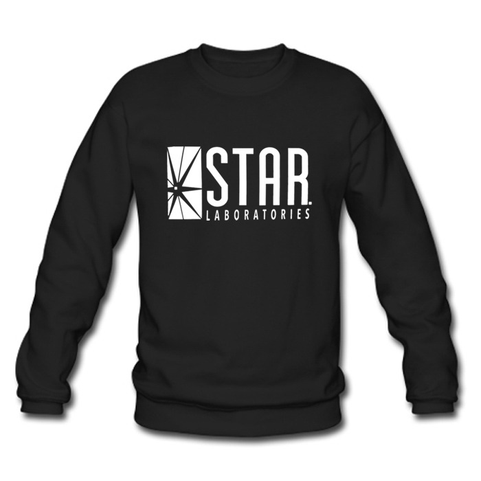 Dc Comics Star Labs Long Sleeve Shirt Plain Crewneck Sweatshirt