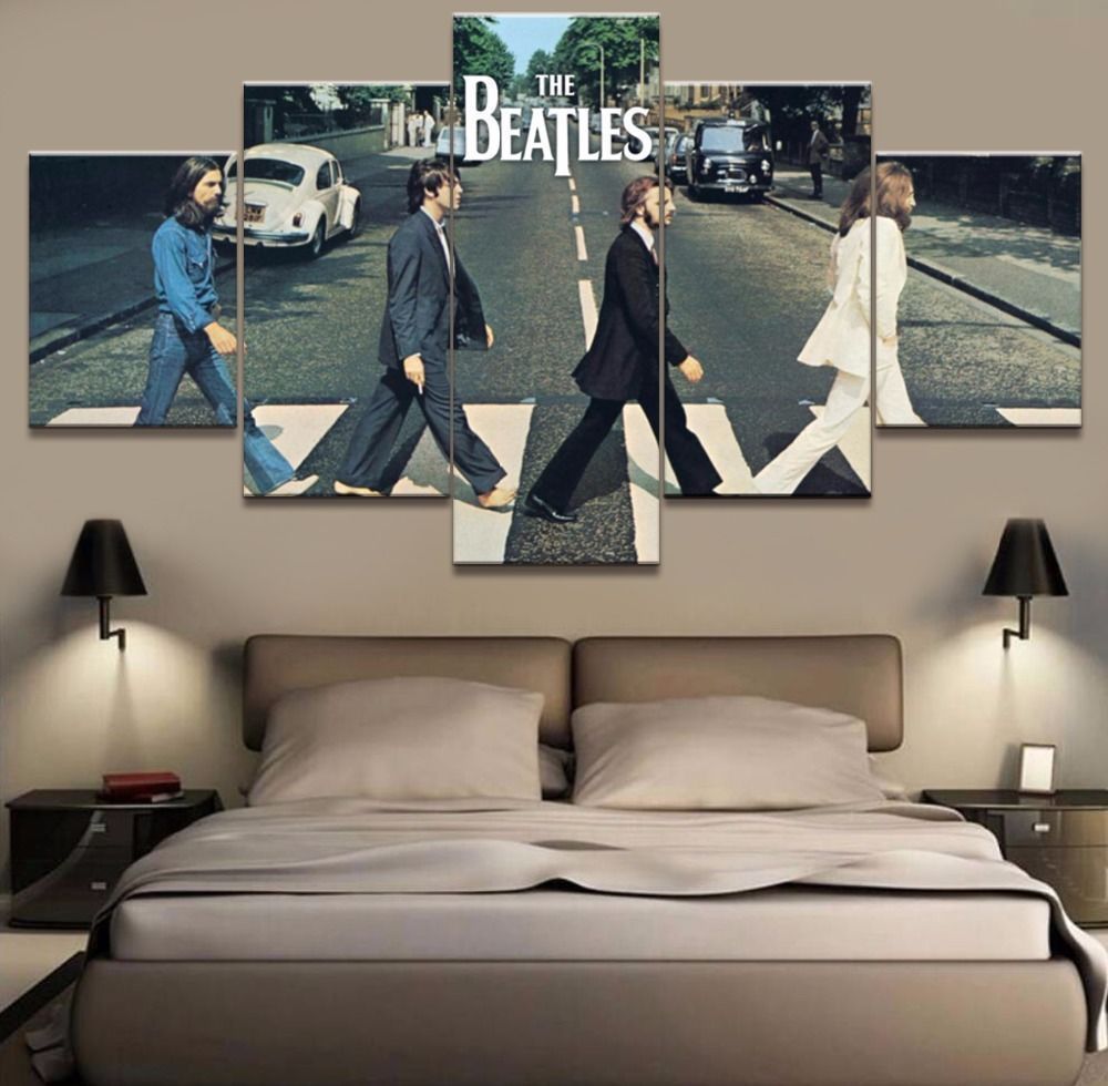 Framed 5 Panel The Beatles Band Canvas And Similar Items 5 Pcs Canvas The Beatles Band Frame Poster Print Wall Art Home Decor