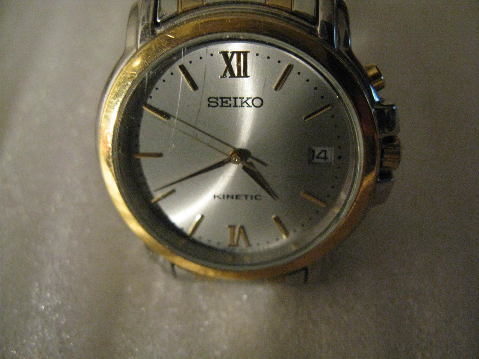 Seiko 5M620B20 2 TONE STAINLESS STEEL Wrist Watches For Men