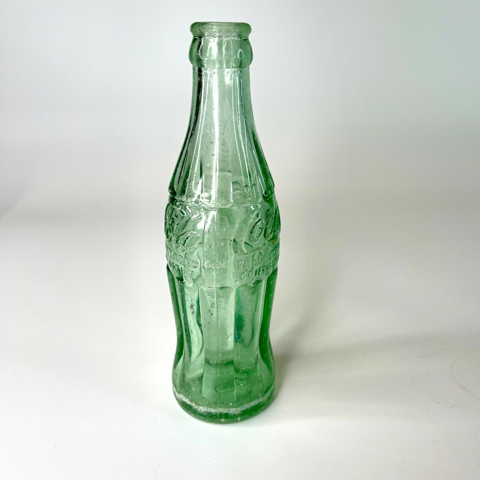 Coca-Cola Coke - 1959 Danville VA - Green Glass Hobbleskirt Bottle 6.5 ...