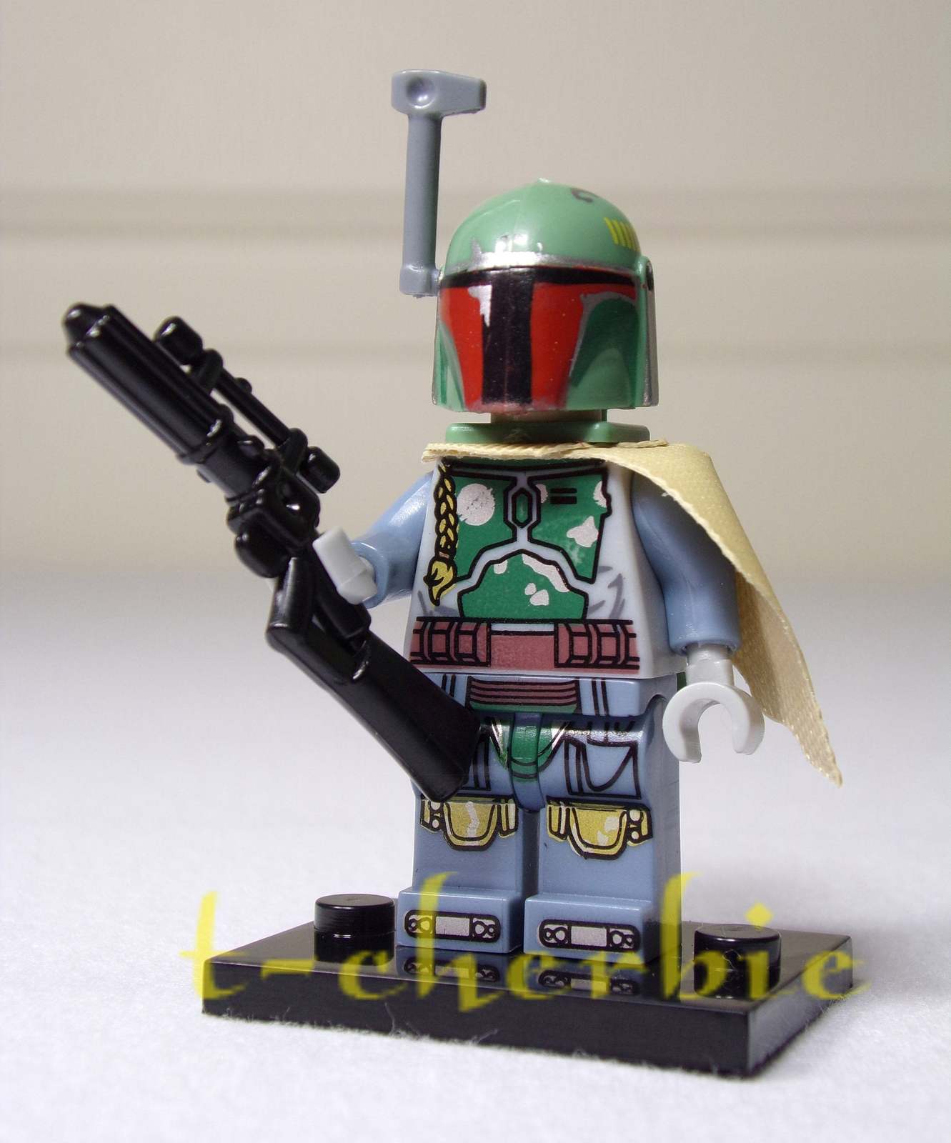 BOBA FETT Star Wars Minifigure +Stand The Empire Strikes Back Return Jedi  Bounty