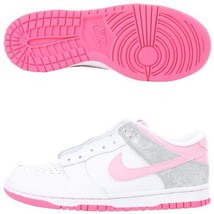 Nike Girls Dunk Low S/Opink/White Running Tennis Shoes Sneakers 161 New $70 - $36.99