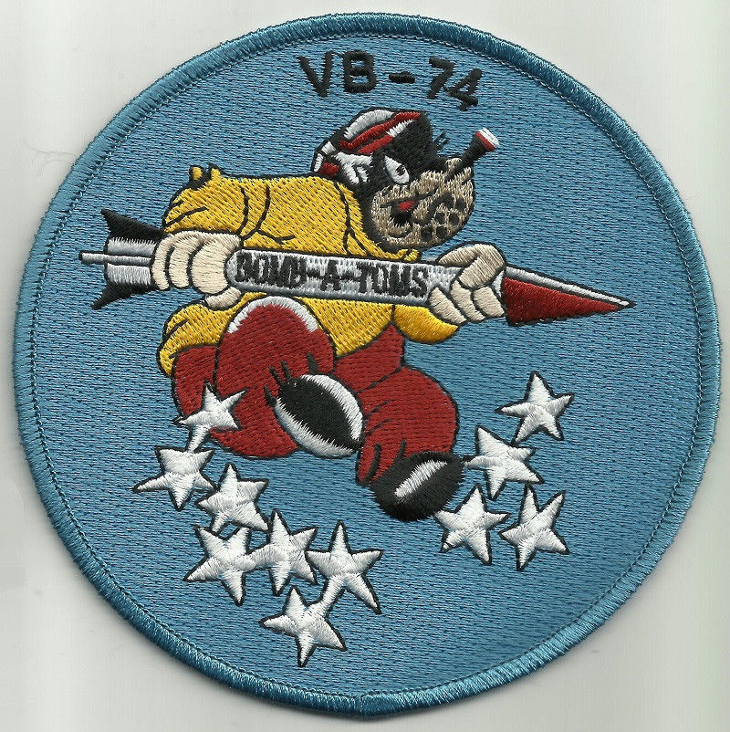 NAVY VB-74 Aviation Bombing Squadron SEVENTY FOUR Military Patch BOMB A ...