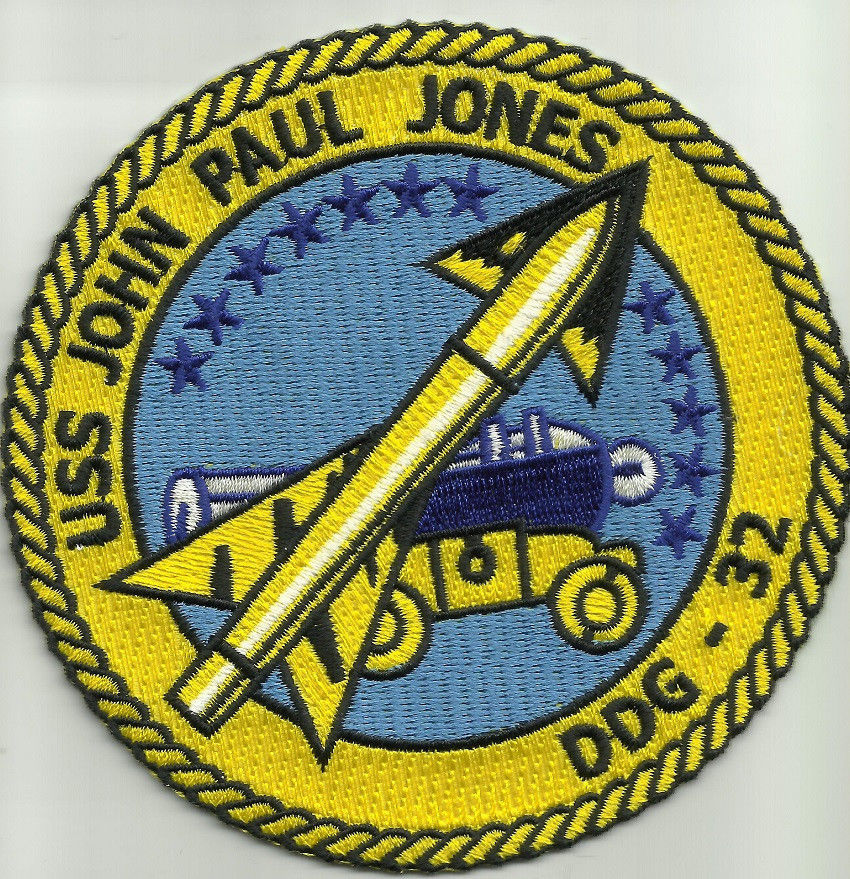 US NAVY DDG-32 USS JOHN PAUL JONES DESTROYER SHIP MILITARY PATCH - Navy