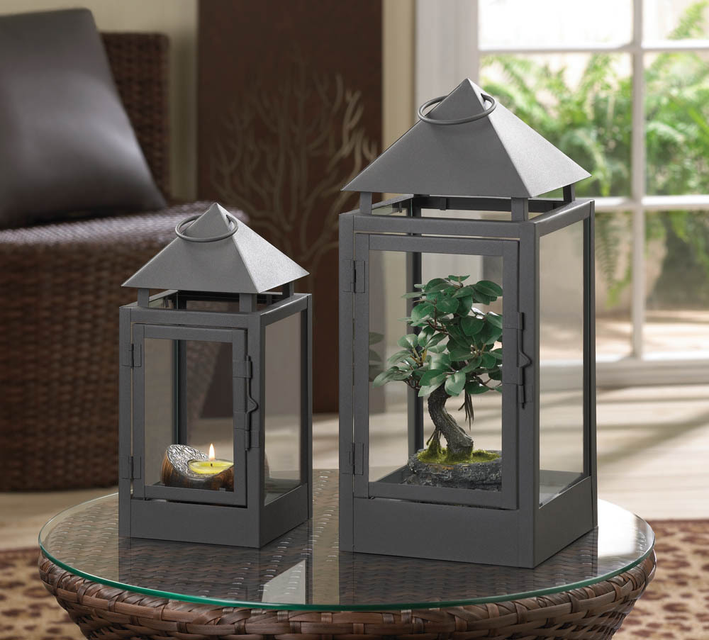 Pyramid Roof Candle Lanterns Lot of 2 Candle Holders & Accessories