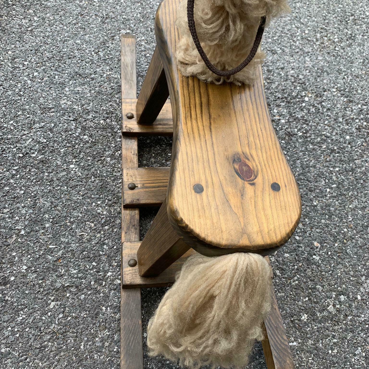 antique wooden rocking horses for sale