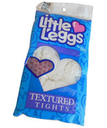 Little L&#39;eggs Vintage Tights for Girls Childrens Textured White Hosiery ... - $5.95