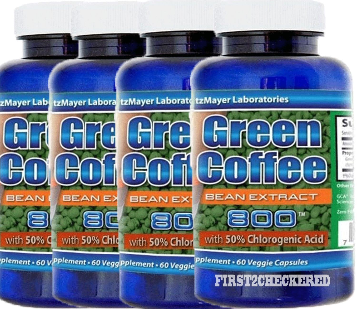 Pure Green Coffee Bean Extract 800 50 Chlorogenic Acid Weight loss