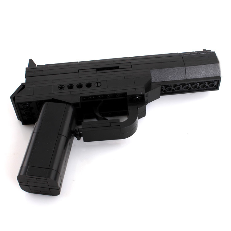 Spring Loaded Building Block Gun - Compatible With Lego Bricks - Blocks