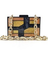 Marble Mosaic Box! Amazing Acrylic Small Size Party Handbag, Club Clutch... - $80.90