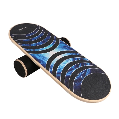 Wooden Balance Board Trainer | Roller Board C1 for Snowboard | Surf Hockey Train