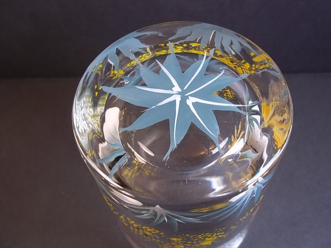 Agavero Tequila rocks glass Hand Painted Debbie Limited