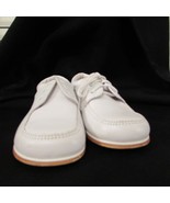 Karela Kids-Baby Unisex Leather White Hard Bottom Shoes w/Lace closure S: 6 - $6.92