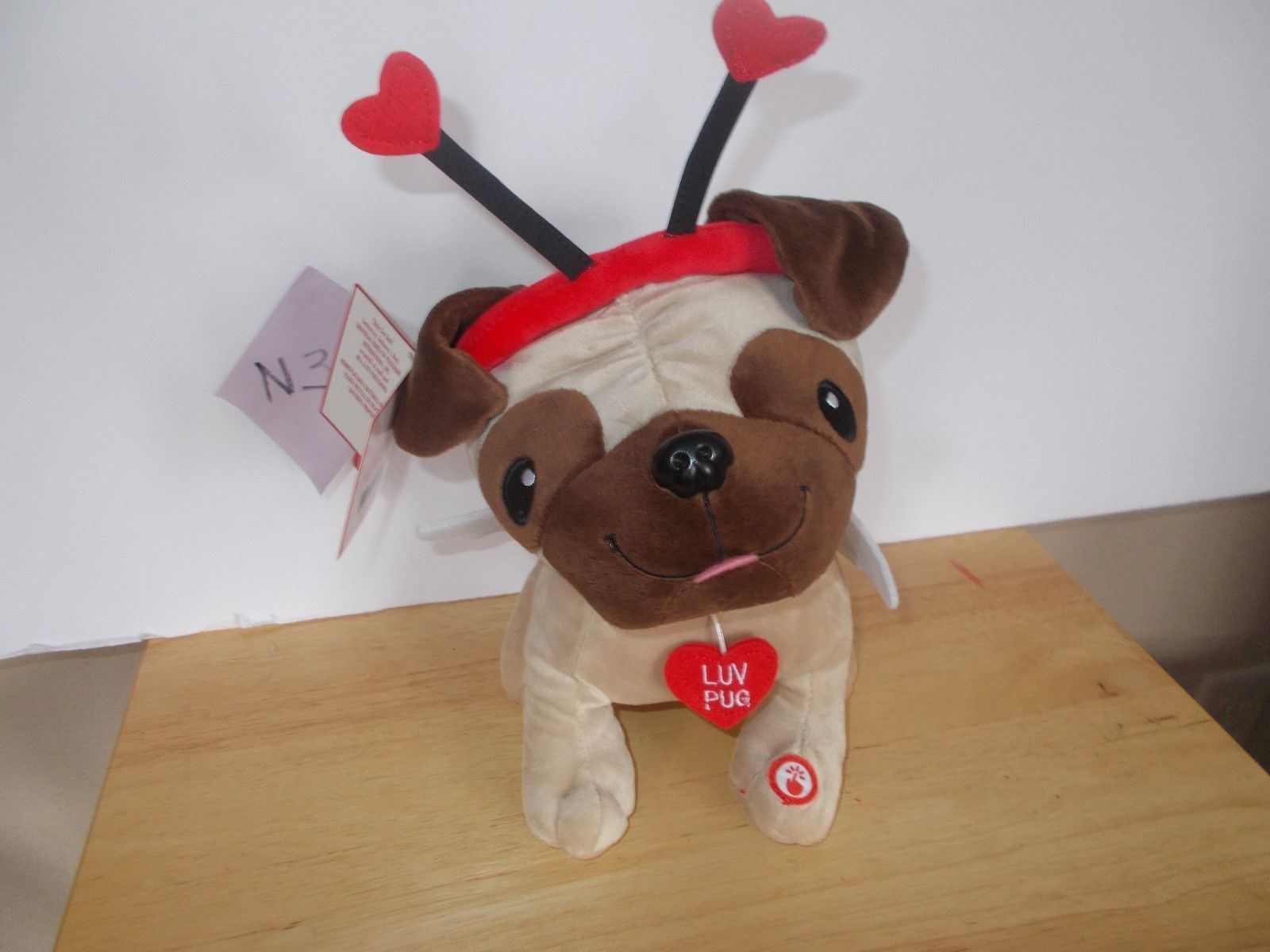 valentines pug teddy
