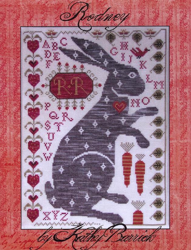 Rebecca bunny cross stitch chart Kathy Barrick Designs Cross Stitch