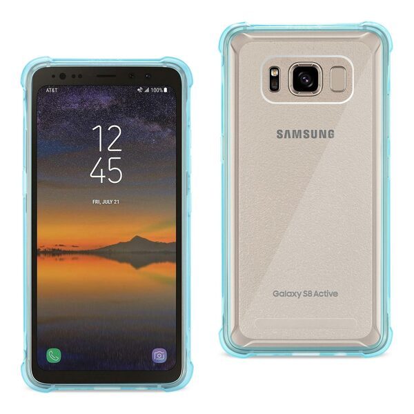 Reiko Samsung Galaxy S8 Active Clear Bumper Case With Air Cushion Protection ...
