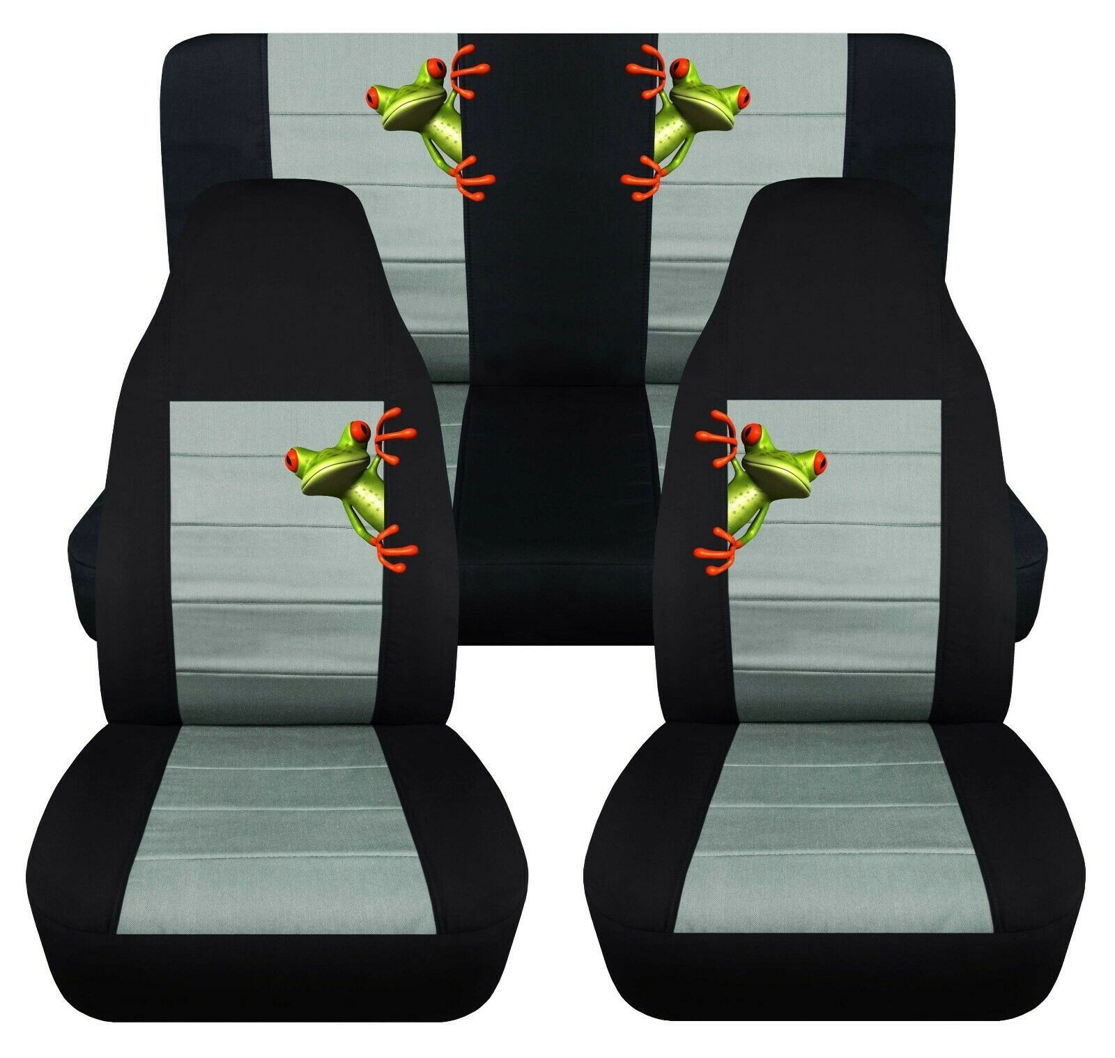Front and Rear car seat covers fits Ford F150 truck 97-03  Frog design