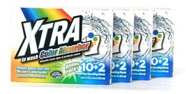 4 Boxes XTra In Wash 12 Ct Color Absorber Sheets Protects Colors