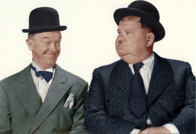 Laurel & Hardy color print 1920's - Movies