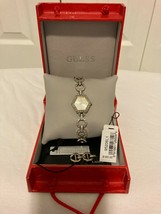 GUESS WOMEN&#39;S WATCH WITH SWAROVSKI CRYSTALS! USED WITH BOX. CLEARANCE! - $38.99