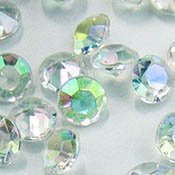 7mm 1-1/4 Carat Diamond Confetti AB Coating For Table Scatter Wedding Decorat...