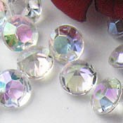 9mm 'Crystal Carat Diamond Confetti AB Coating For Table Scatter Wedding Deco...