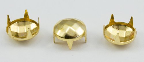 8mm GOLD 3/8 BOX DIAMOND BEDAZZLER STUDS - 100 Pieces [Kitchen]