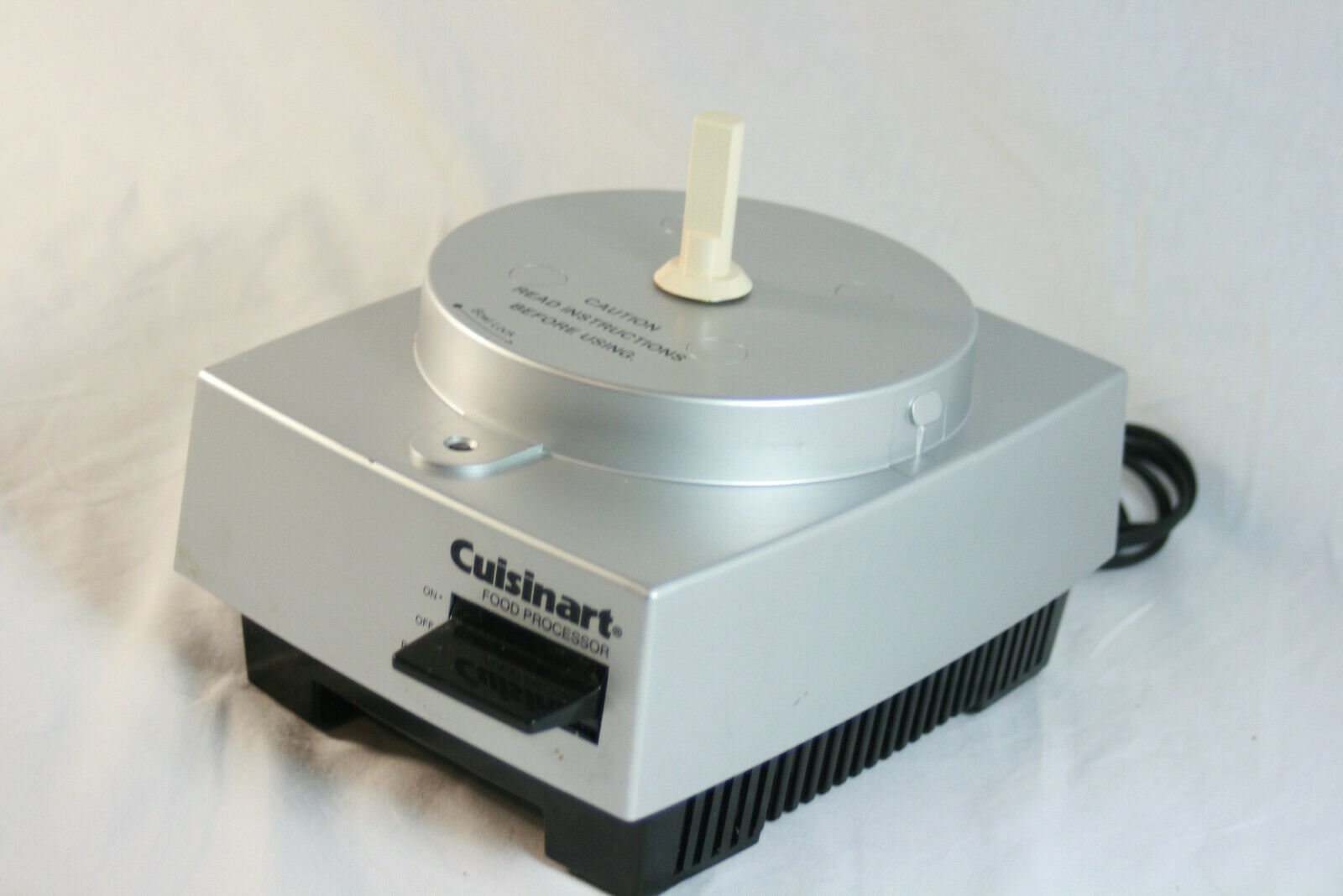 Cuisinart Basic Food Processor DLC5 Base Motor Silver and Black WORKS