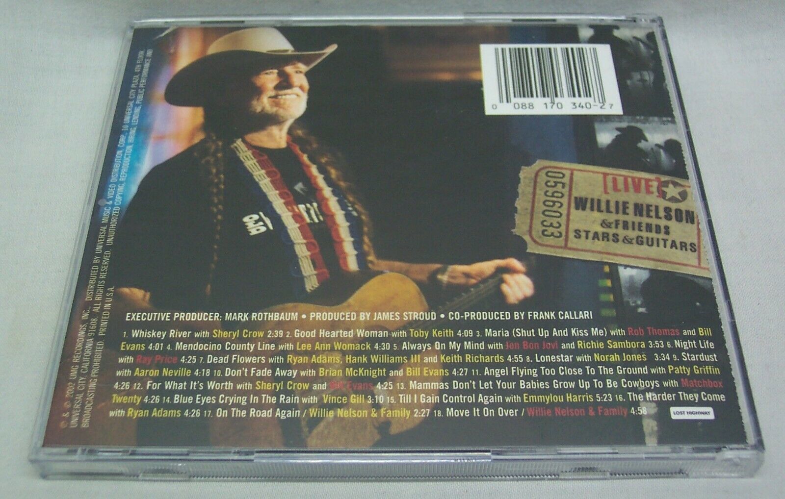 WILLIE NELSON & FRIENDS Stars & Guitars LIVE CD NMINT CDs