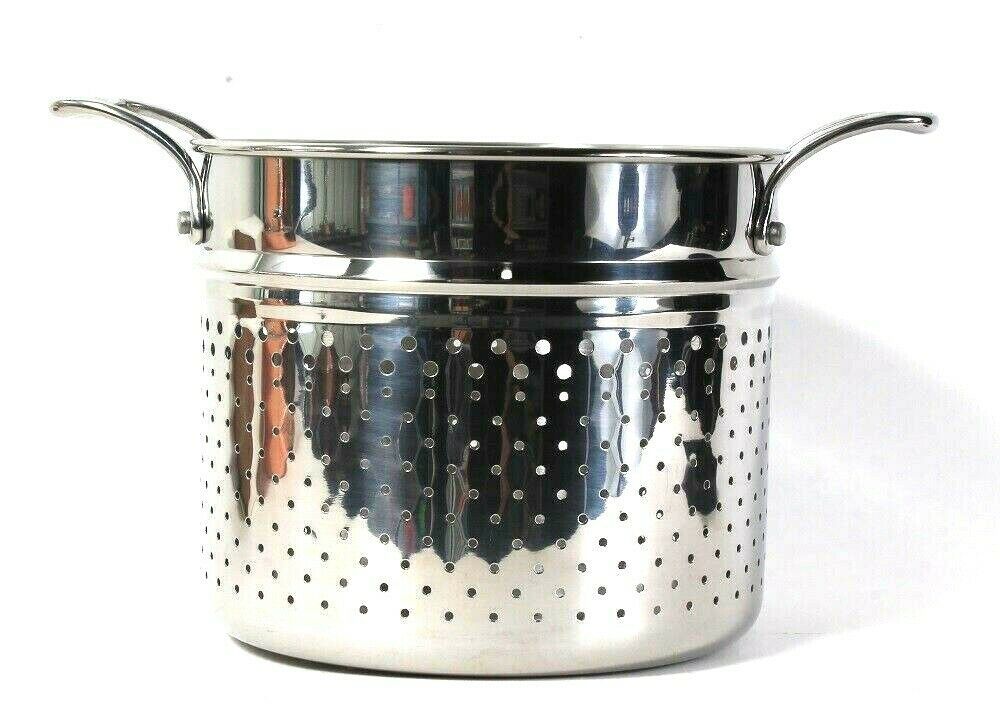 Lagostina Polished Stainless Steel Premium Construction Steamer Insert