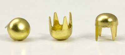 6mm Pearl Gold Stud 4 Prongs Non Rusting -125 Pieces [Kitchen]