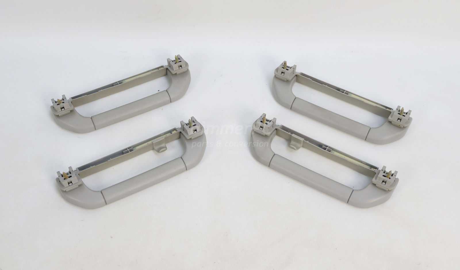 BMW E38 7Series Gray Upper Headliner Grab Handles Grey E39 E53 1995