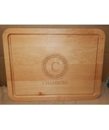 Personalized Premium Maple Cutting Board Chambers 16&quot; x 12&quot; x 3/4&quot; USA 234G - $48.99