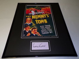 Elyse Knox Signed Framed 11x14 The Mummy's Tomb Poster Display JSA