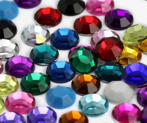 6mm SS30 Assorted Acrylic Rhinestones For Jewelry Making And Face Painting, L...