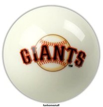 WHITE SAN FRANCISCO GIANTS MLB BILLIARD GAME POOL TABLE CUE 8 BALL REPLACEMENT