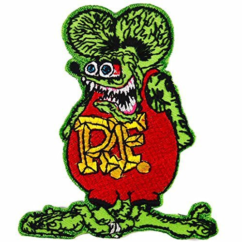 RAT FINK PATCH RF GREEN IRON ON PATCHES - Appliques