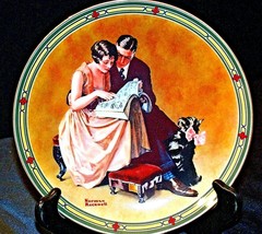 1985 “A  Couples Commitment”  by Norman Rockwell Plate with Box ( Knowle... - $69.95