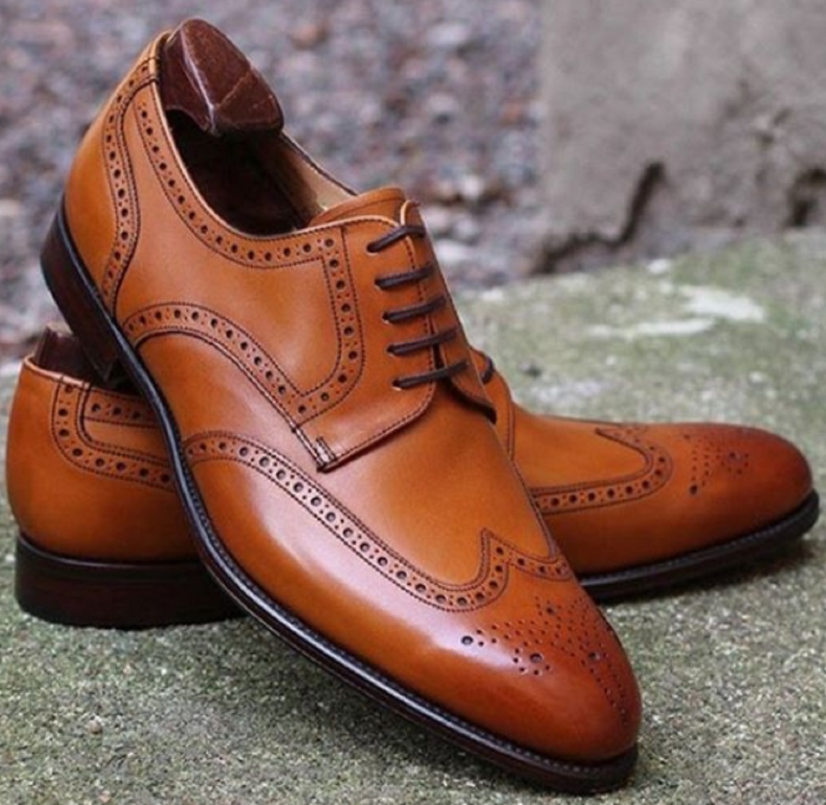 Business Class Blucher Tawnny Brown Nice Looking Premium Leather Men