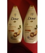 TWO PACK DOVE BODY WASH PAMPERING SHEA BUTTER 500 ML EACH PAMPERS &amp; SOFT... - $24.75