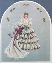 Cross Stitch Wedding Bride Forget Me Not Something Borrowed And Blue Pat... - $10.99