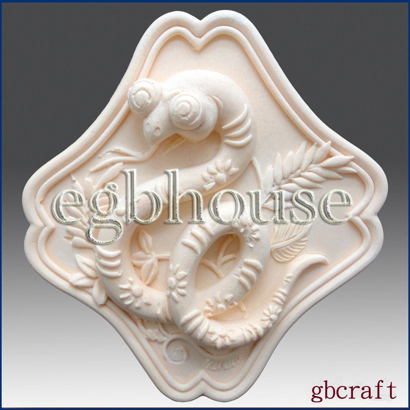 2D Silicone Soap Mold - Oriental Zodiac Sign - Snake - new design for 2013