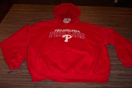 Philadelphia Phillies Mlb Baseball Hoodie Hooded Sweatshirt Mens Large New - $49.50